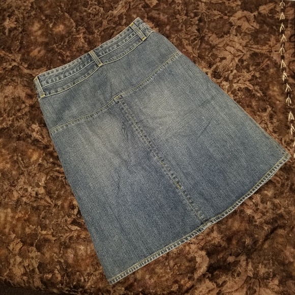 A Line Denim Skirt 26 / 2 New Retro Anthropologie - Picture 5 of 6